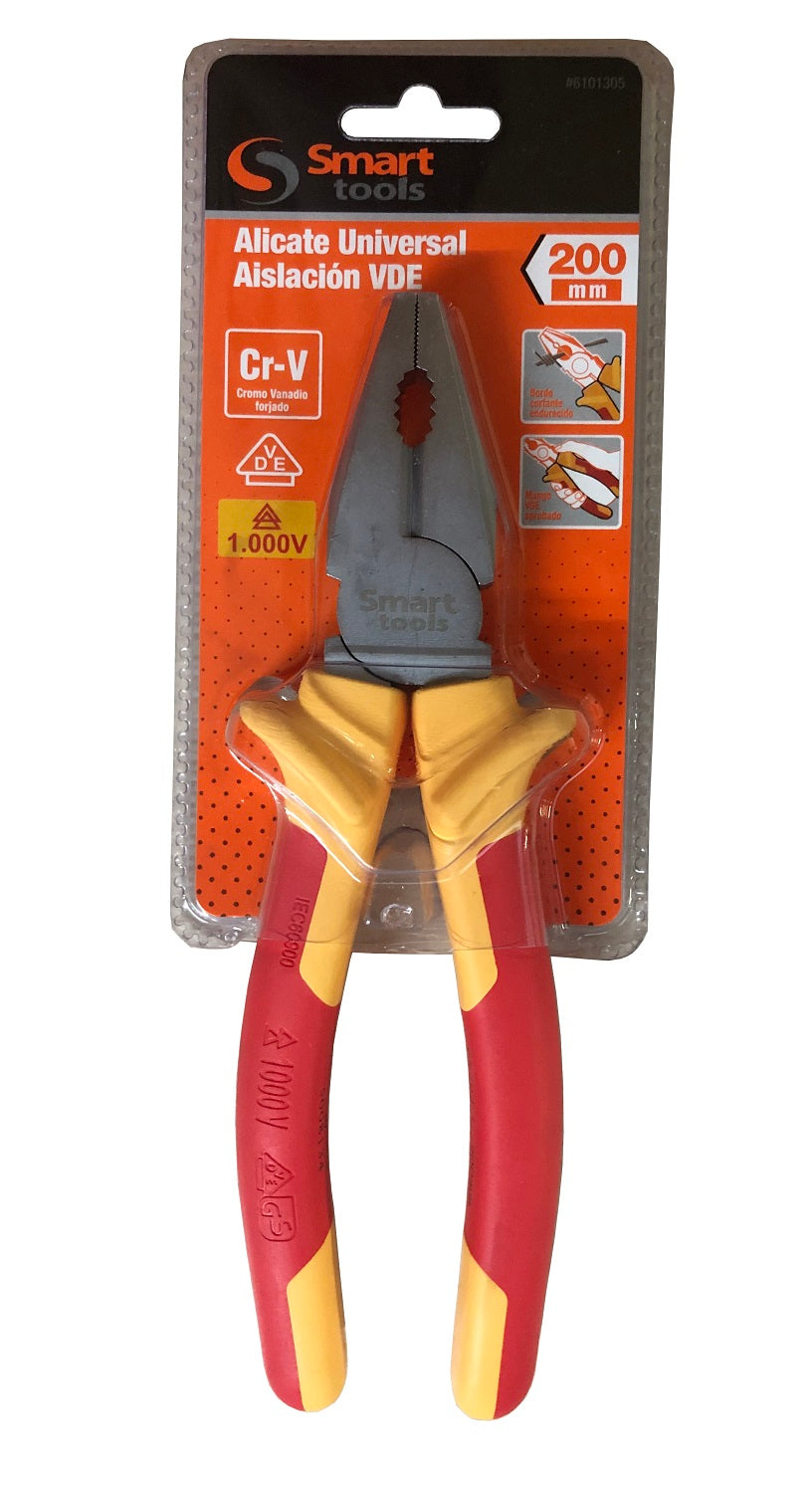 ALICATE UNIVERSAL 8" SMART TOOLS 1000V # 6101305