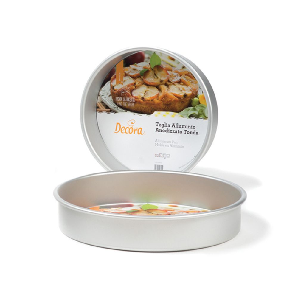 MOLDE REDONDO BIZCOCHO ALUMINIO 25X5 H CM DECORA