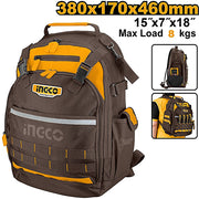 MOCHILA PORTAHERRAMIENTAS INGCO HBP01028
