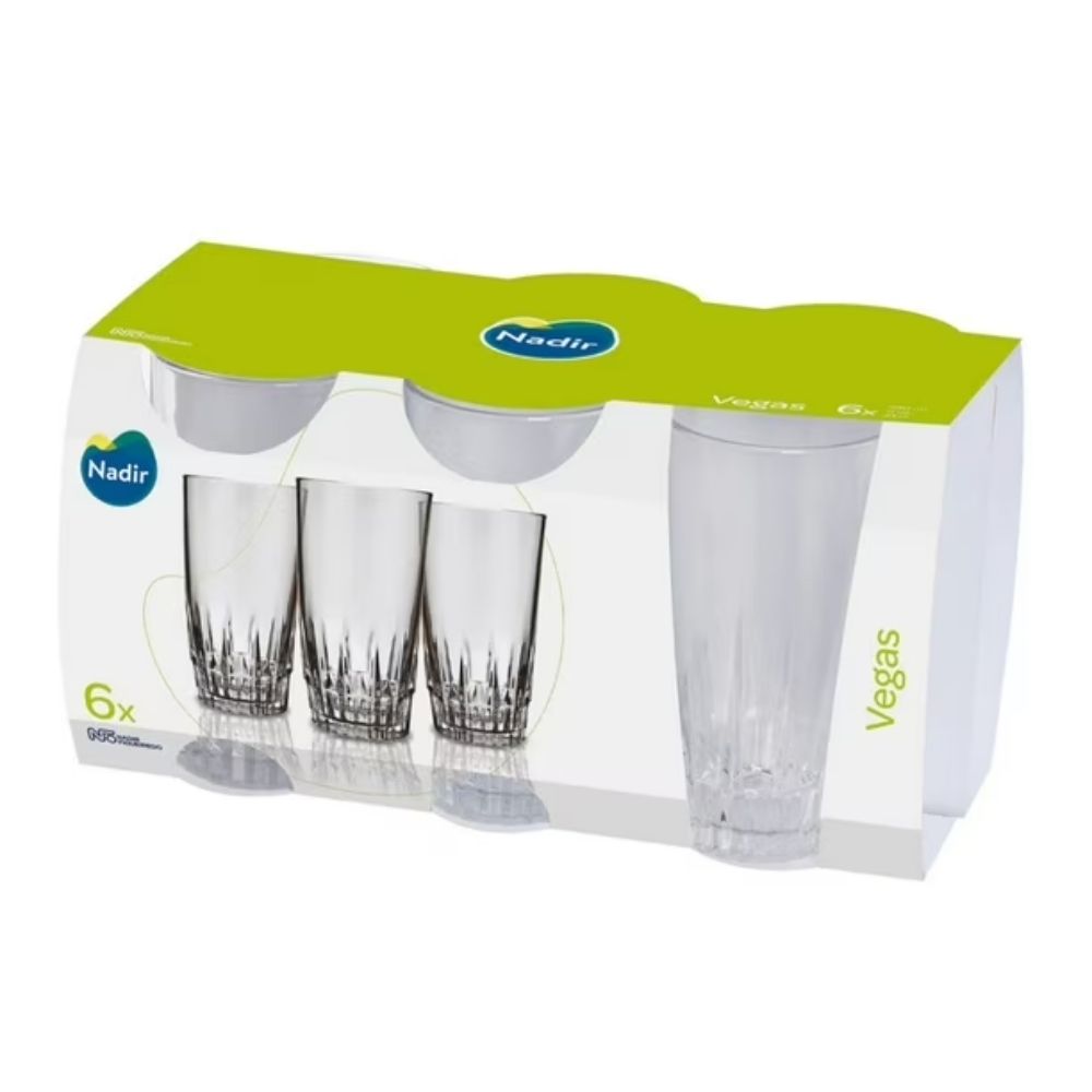 SET 6 VASOS VEGAS ALTO 330CC NADIR