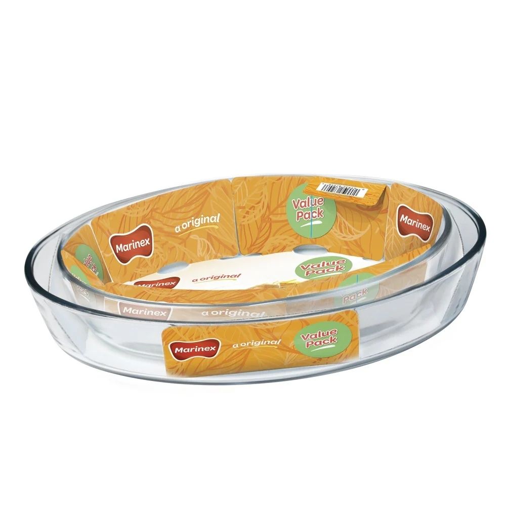 PACK 2 ASADERAS OVALADAS 2.4 Y 1.6 LTS MARINEX