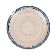 PLATO CERAMICA BEIGE/AZUL 20 CM BLUE SAND