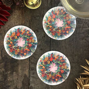 SET 12 POSAVASOS AMAPOLAS 10.5 CM INDIGO DE PAPEL
