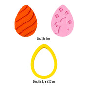 SET CORTA GALLETAS SELLO HUEVO PASCUA DECORA