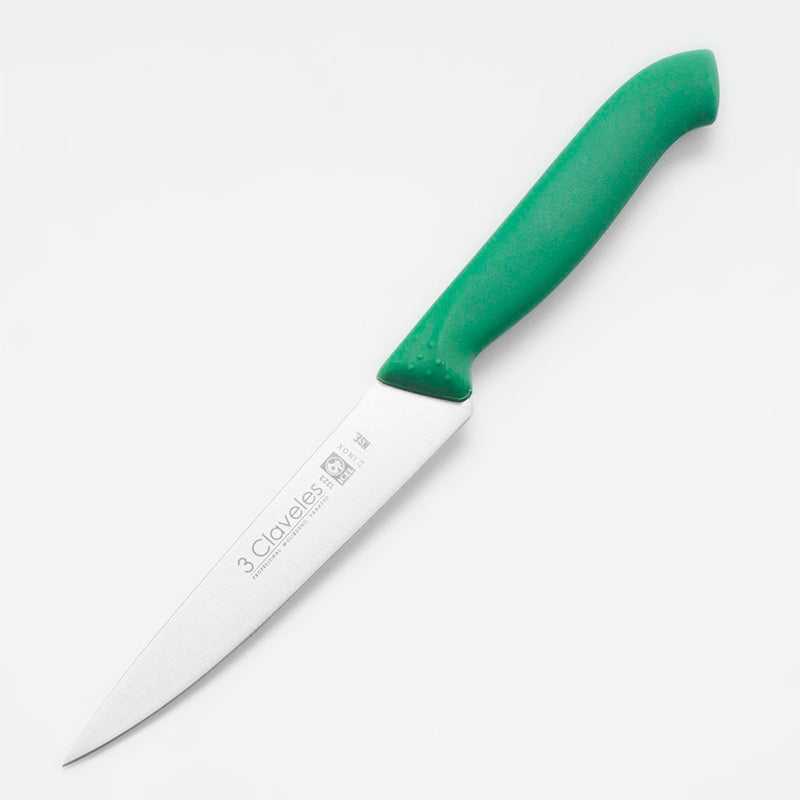 CUCHILLO VERDURA 10 CM VERDE 1322 3 CLAVELES