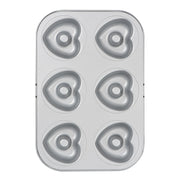 MOLDE ANTIAD DONUT CORAZON 6 CAV Ø  7,5 CM DECORA