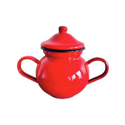 AZUCARERO 700 ML ROJO CON TAPA CONDOR