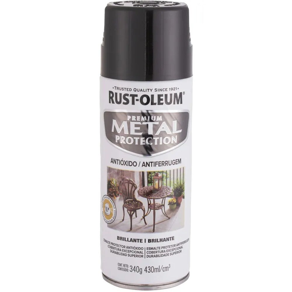 SPRAY METAL PROTECTION BRILLANTE NEGRO 340 GR RO