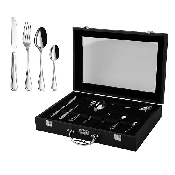 ESTUCHE CUBIERTOS PENELOPE 74 PIEZAS - 12 PERSONAS