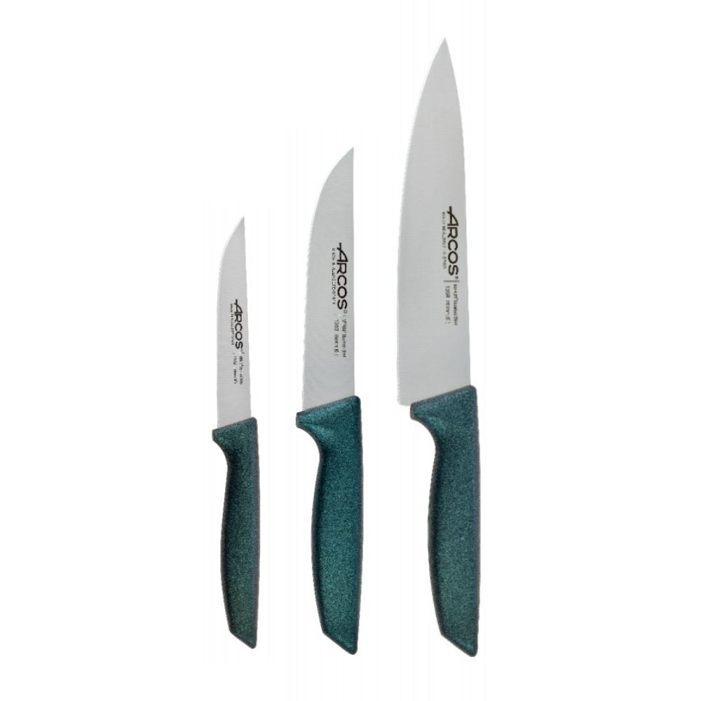 JUEGO 3 CUCHILLOS NIZA AZUL ARCOS