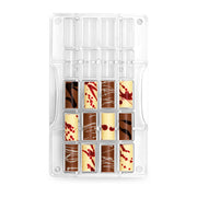 MOLDE DE CHOCOLATE CILINDRO 20 CAV DECORA