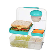 HERMETICO BENTO  CON POTE YOGURT 1.65LT SISTEMA