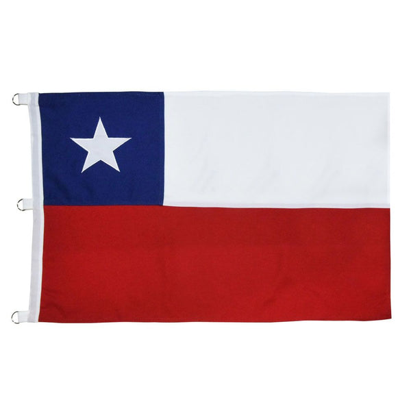 BANDERA CHILENA BORDADA 90X135 CM DORAL