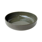 PLATO CERAMICA HONDO VERDE OLIVO 21.5 X 5,7 CM