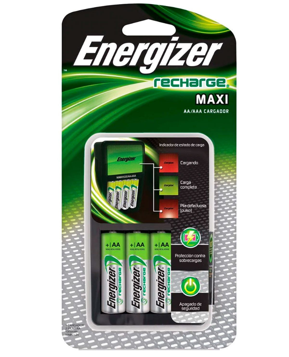 CARGADOR ENERGIZER MAXI 4AA/AAA C/2AA 1138