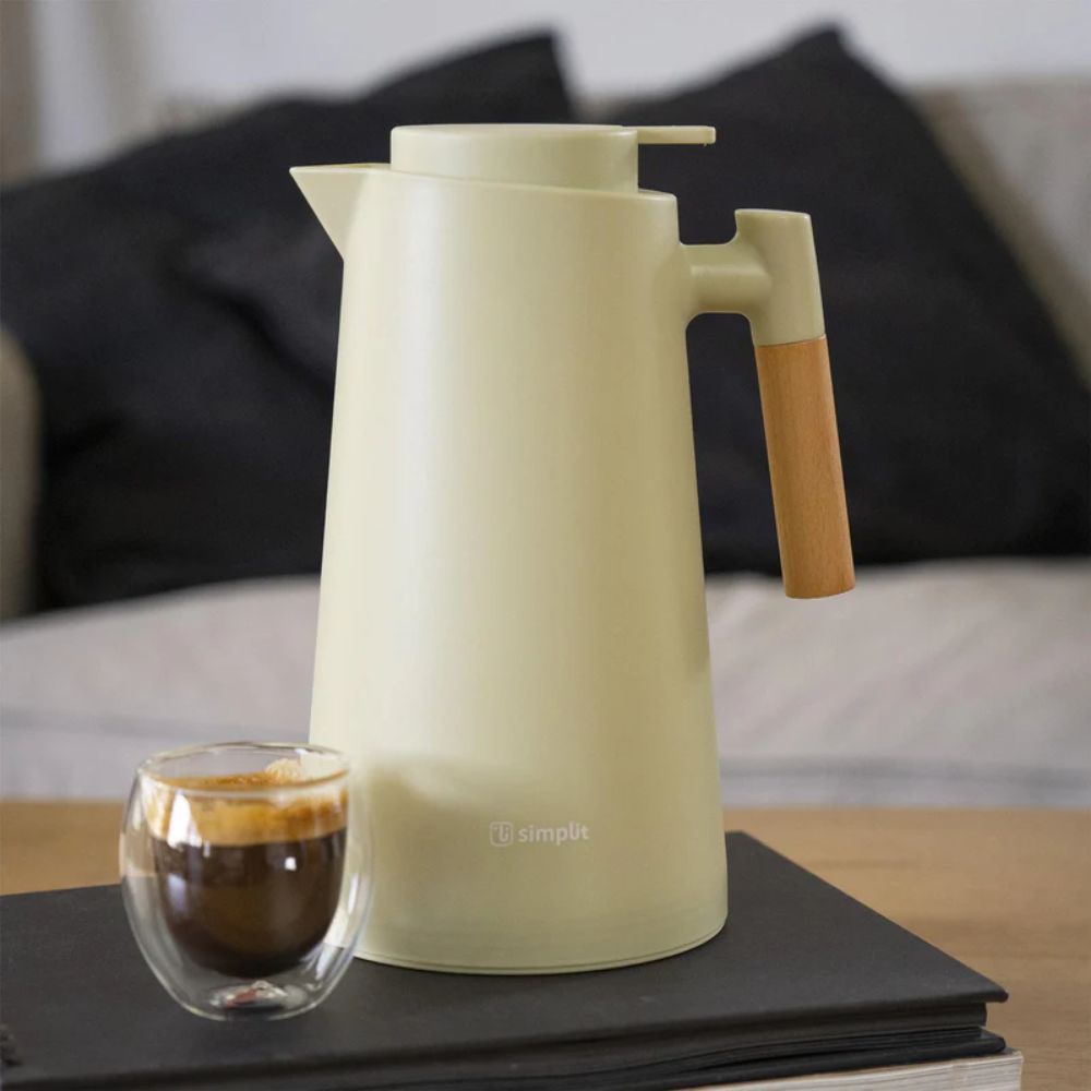 JARRA TERMO LIQUIDO INSULADO 1 LT VERDE MANGO MADERA SIMPLIT