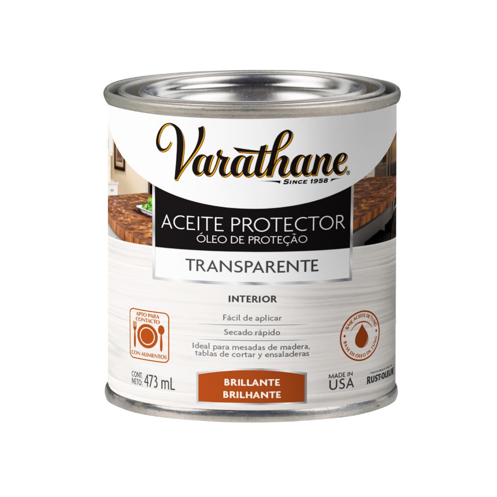 ACEITE PROTECTOR APTO ALIMENTOS 473 ML BRILLANTE