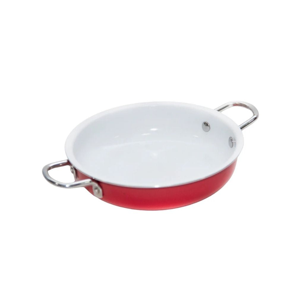 PAILA CERAMICA 16 CM ROJA CONDOR