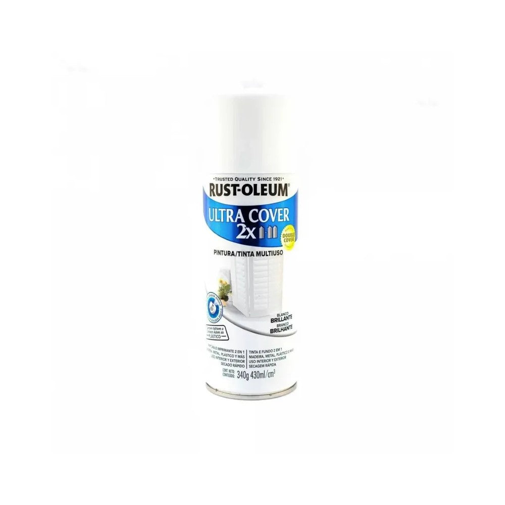 SPRAY ULTRA COVER 2X BLANCO BRILL 340 GR RO