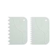 SET 2 RASPAS PLASTICAS DENTADAS DECORA