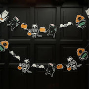 GUIRNALDA GATOS DISFRACES HALLOWEEN INDIGO DE PAPEL