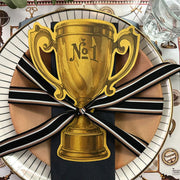 SET 12 TROFEOS DECORACION MESA INDIGO DE PAPEL