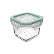 CONTENEDOR HERMETICO VIDRIO CUADRADO 210 ML ALLEGRA