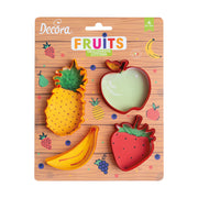 SET 4 CORTA GALLETAS FRUTAS DECORA