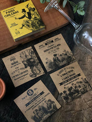 TACO 50 POSAVASOS PAYAS INDIGO DE PAPEL