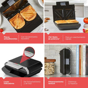 SANDWICHERA EASY CLEAN SLICE BLACK & DECKER