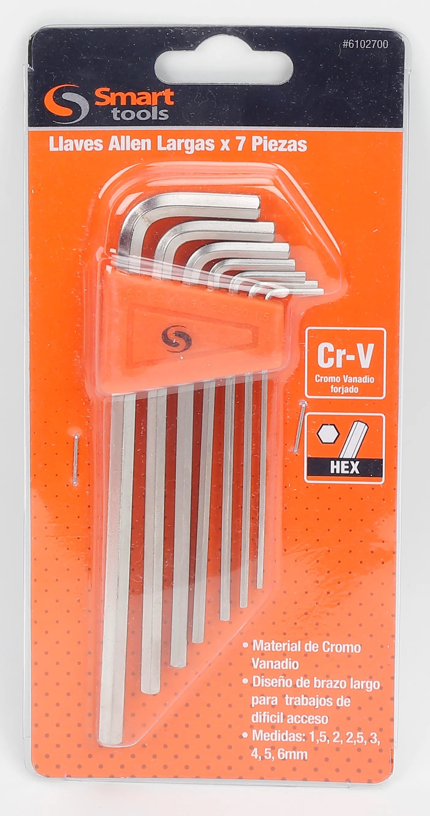JUEGO LLAVES ALLEN LARGAS 7 PZAS