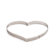 MOLDE CORAZON MICROPERFORADO INOX 18X16X3.5 H CM DECORA