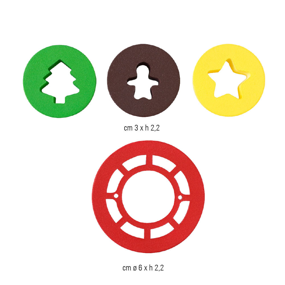 SET 4 CORTA GALLETAS RELLENAS NAVIDAD DECORA