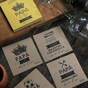 TACO 50 POSAVASOS PAPA EL REY INDIGO DE PAPEL