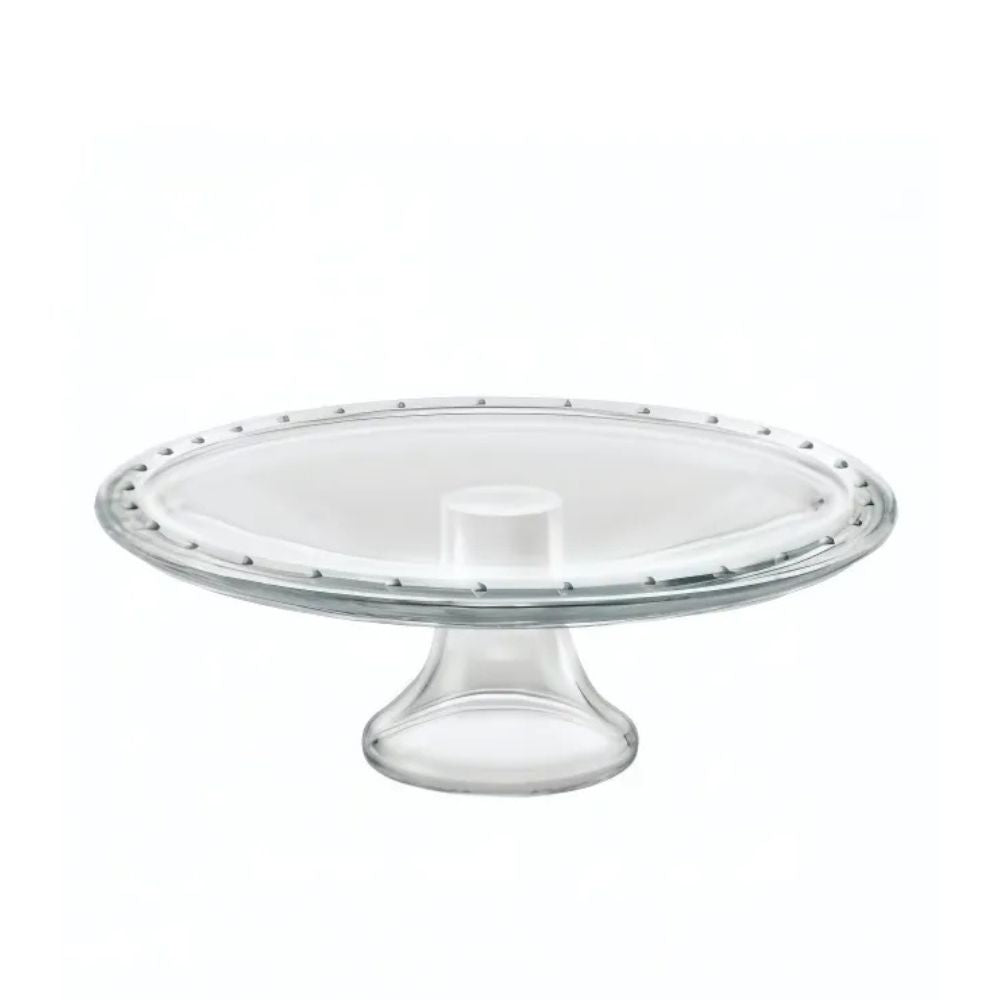 PLATO TORTA 31 CM CON PIE BORGONOVO