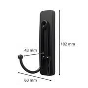 GANCHO DOBLE COLGAR GRANDE NEGRO OPACO COMMAND 3M