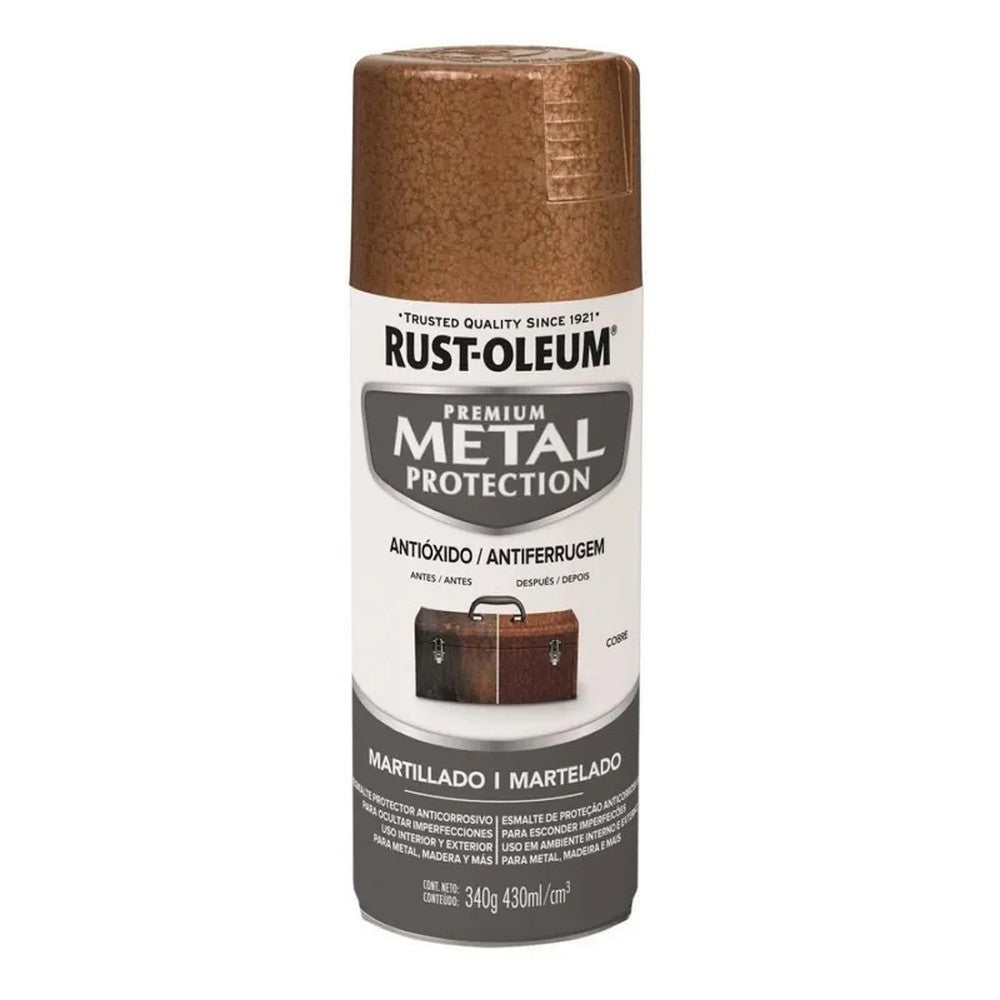 SPRAY METAL PROTECTION MARTILLADO MARRÓN 340 GR RO