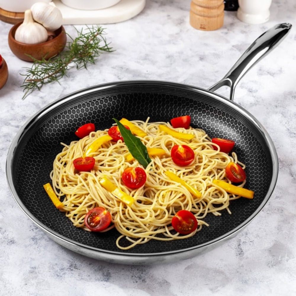 SARTEN ACERO INOXIDABLE GRIS 32 CM BEE ROICHEN