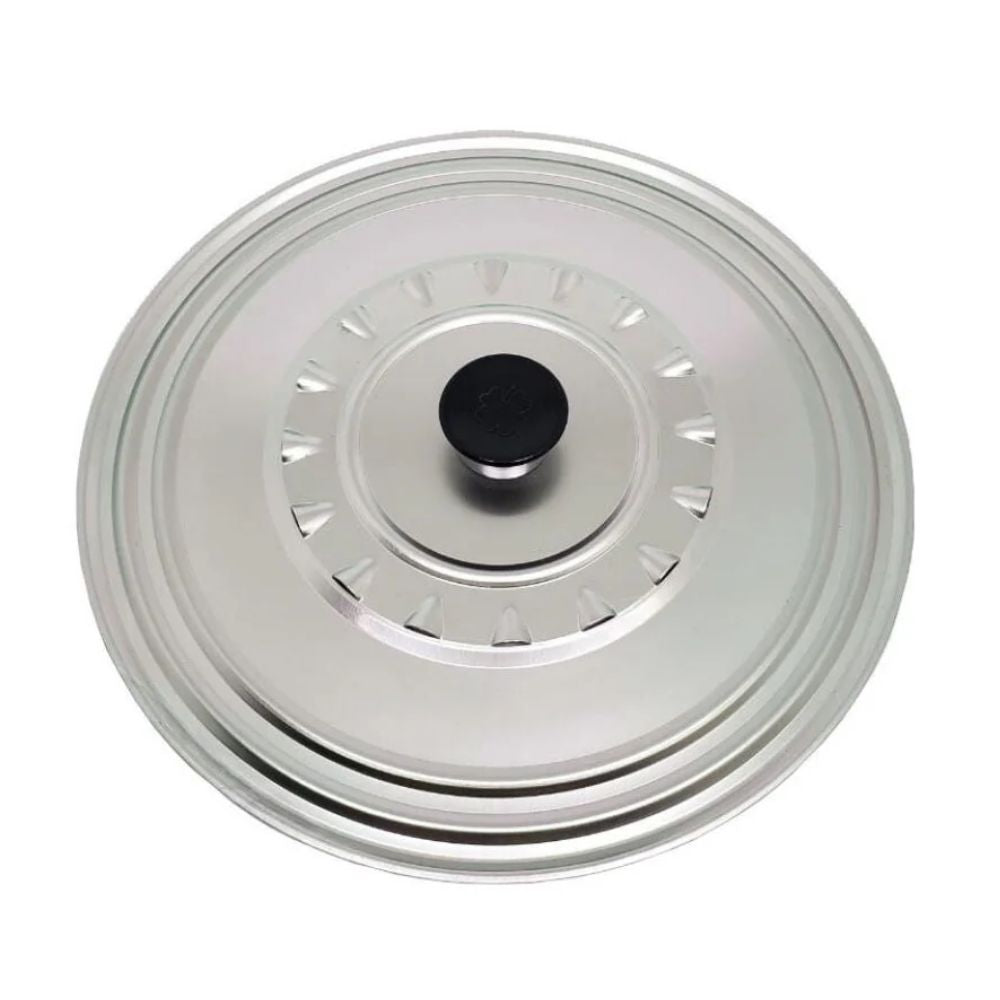 TAPA 32-34-36 CM PERFORADA ALUMINIO PULIDO ILSA