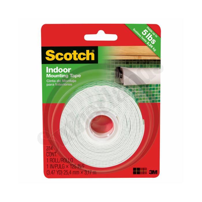 CINTA DOBLE CONTACTO 3M #314DC 25 MM X 3.17 M