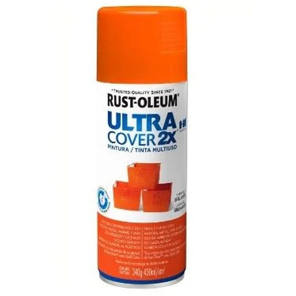 SPRAY ULTRA COVER 2X NARANJA BRILL 340 GR RO