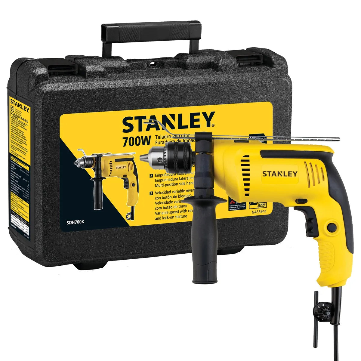 TALADRO PERCUTOR 1/2" STANLEY SDH700K-B2C OFERTA