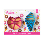 SET 2 CORTA GALLETA DONUT Y HELADO DECORA