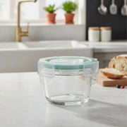 CONTENEDOR HERMETICO VIDRIO REDONDO 165 ML ALLEGRA