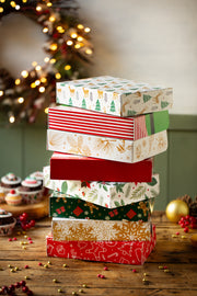 CAJAS DISEÑO NAVIDAD 23.5X16X5 CM DECORA