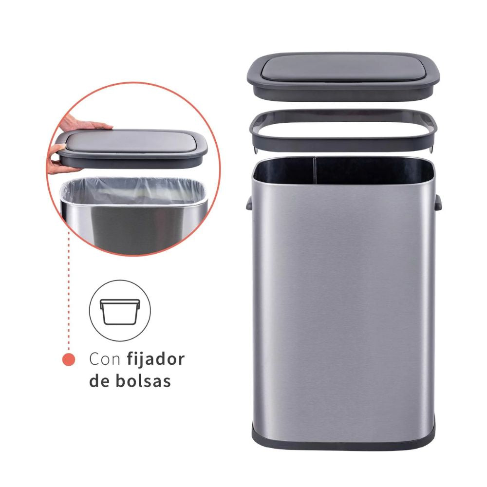 BASURERO COCINA 61.5 CM ACERO INOX HANDY SIMPLIT