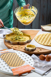 MOLDE FLOR MICROPERFORADO INOX 16X16X3.5 H CM DECORA