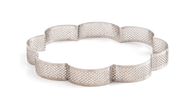 MOLDE FLOR MICROPERFORADO INOX 16X16X3.5 H CM DECORA