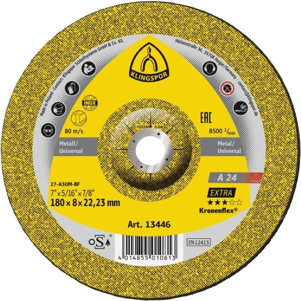 DISCO DESBASTE KLINGSPOR 4.1/2 X 6 MM A24 EXTRA #323015