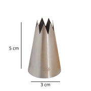BOQUILLA REPOSTERIA 356 ESTRELLA ABIERTA 1.6 CM 7 PUNTAS